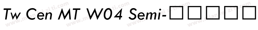 Tw Cen MT W04 Semi字体转换